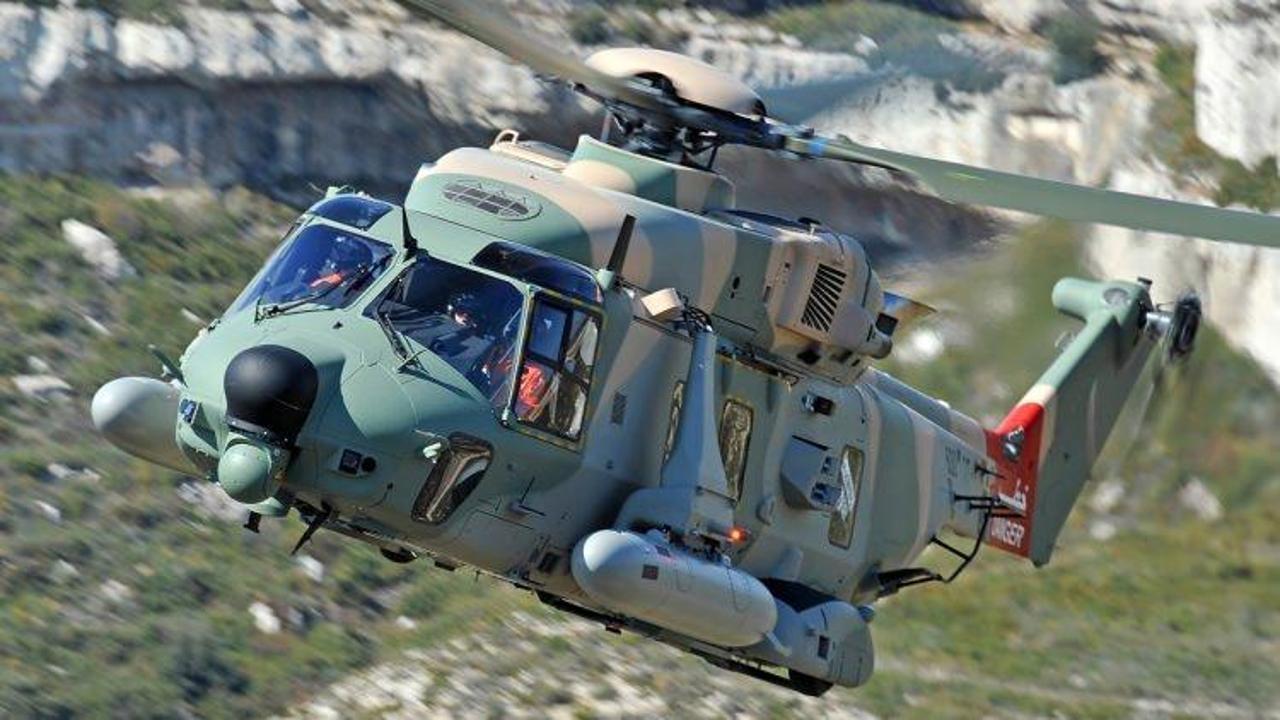 Umman'da askeri helikopter düştü