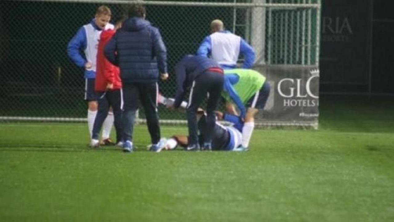 Trabzonspor antrenmanında sakatlık!