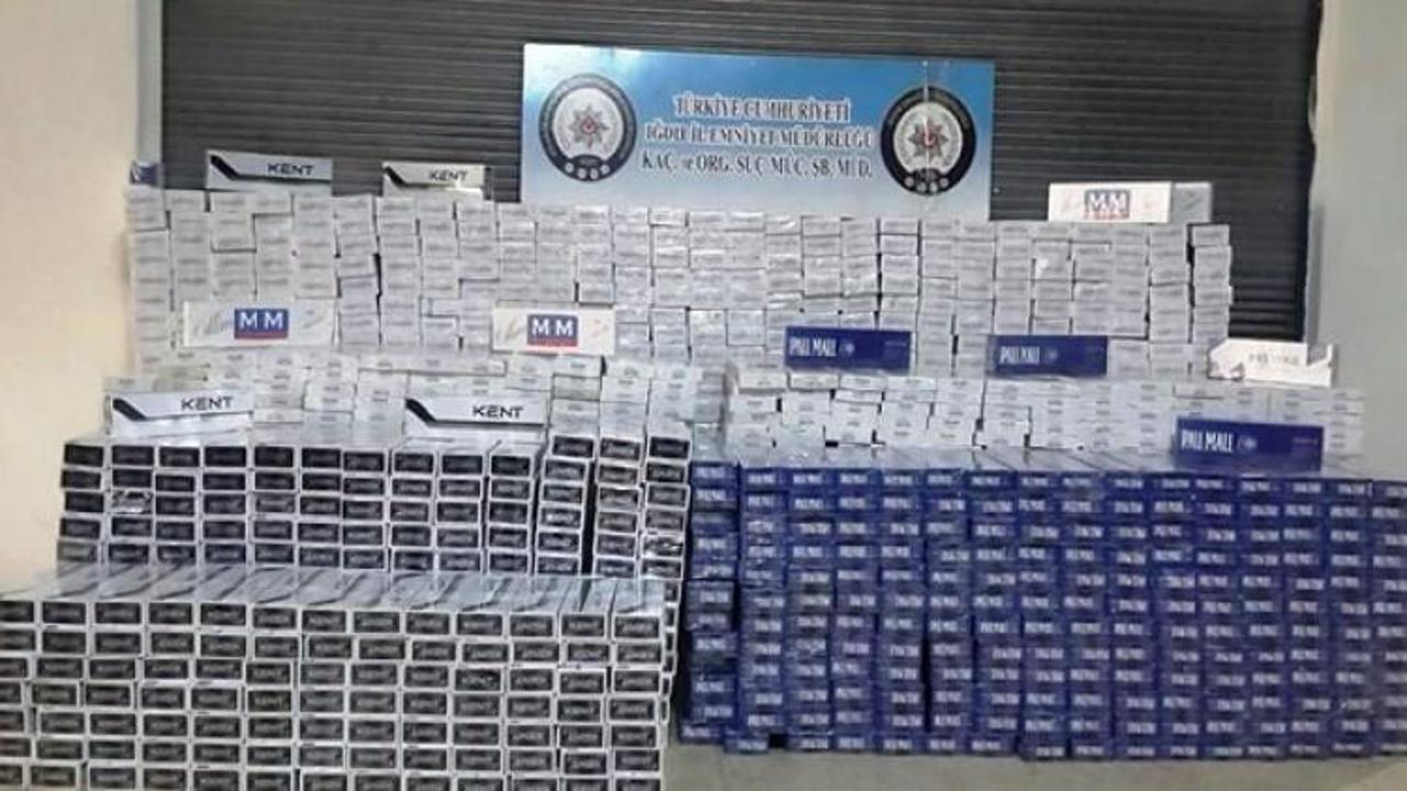 Iğdır&rsquo;da ka&ccedil;ak sigara operasyonu