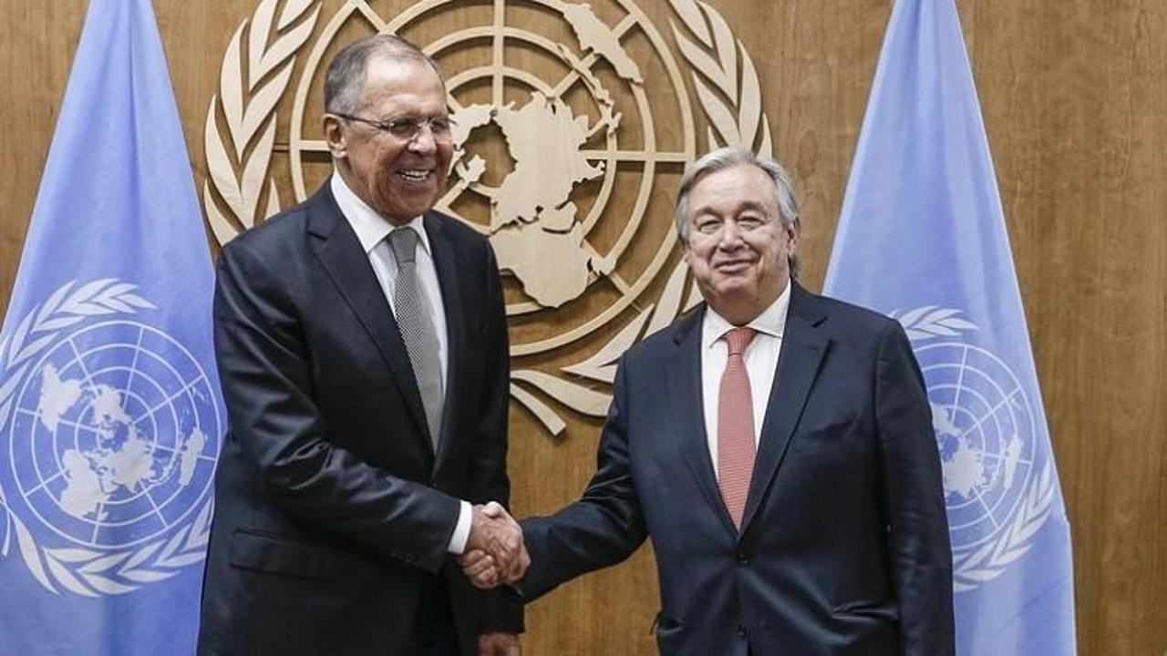 Lavrov ve BM Genel Sekreteri Guterres Suriye meselesini görüştü