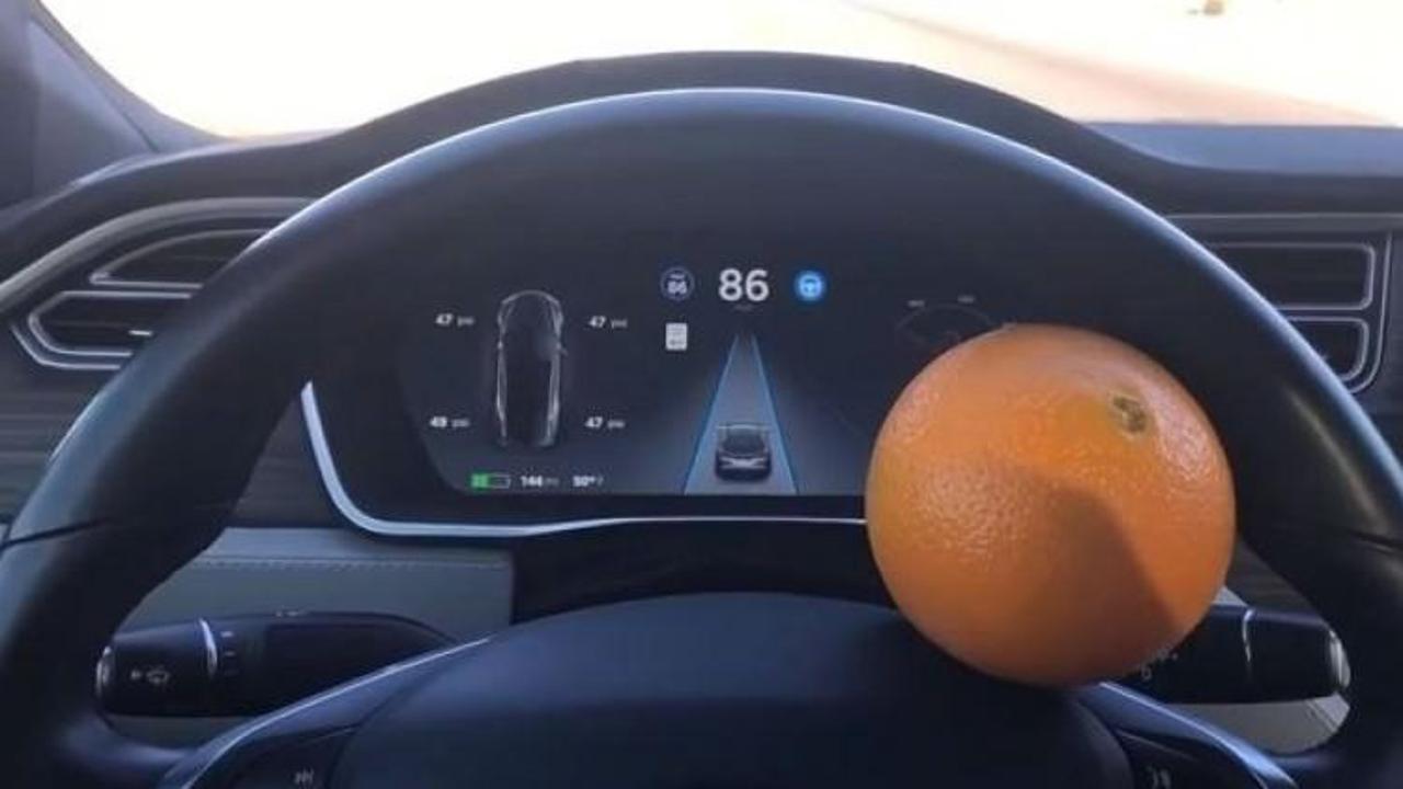 Tesla'yı portakalla kandırdı