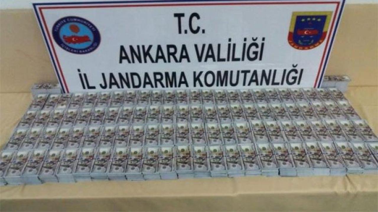 Ankara'da yakalandı! Balya balya dolar