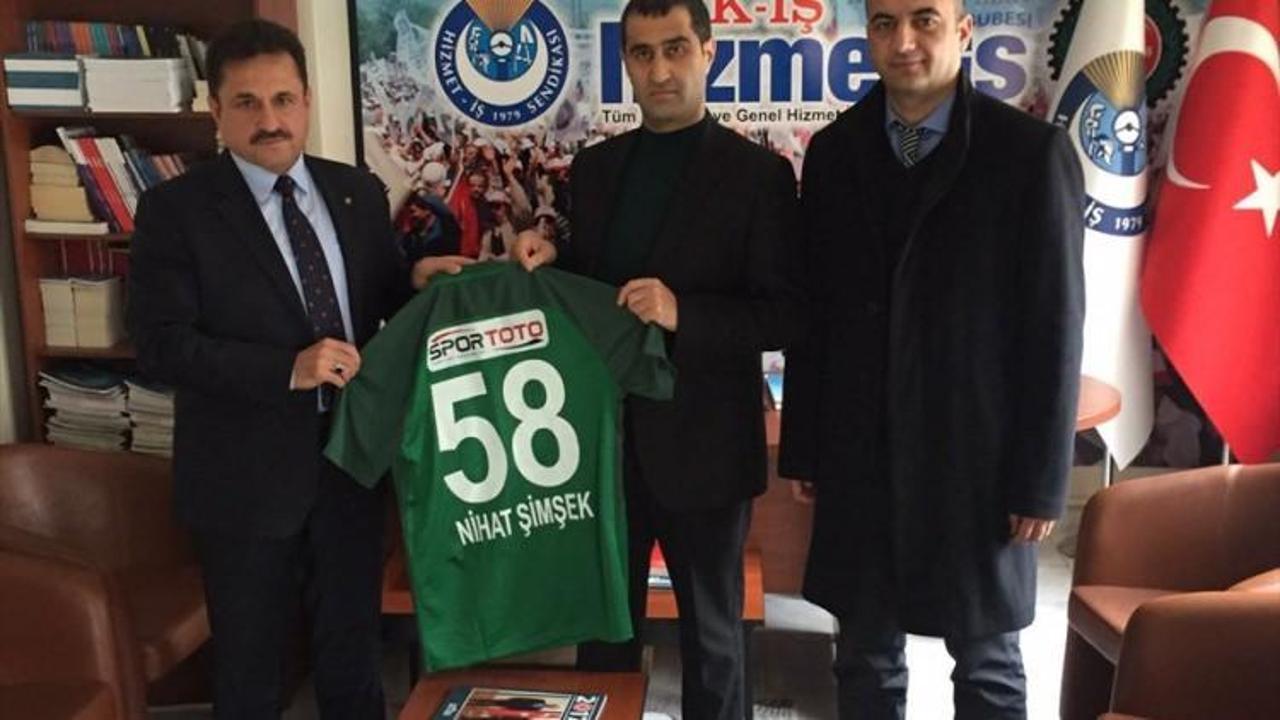 Sivas Belediyespor'dan Hizmet-İş'e ziyaret