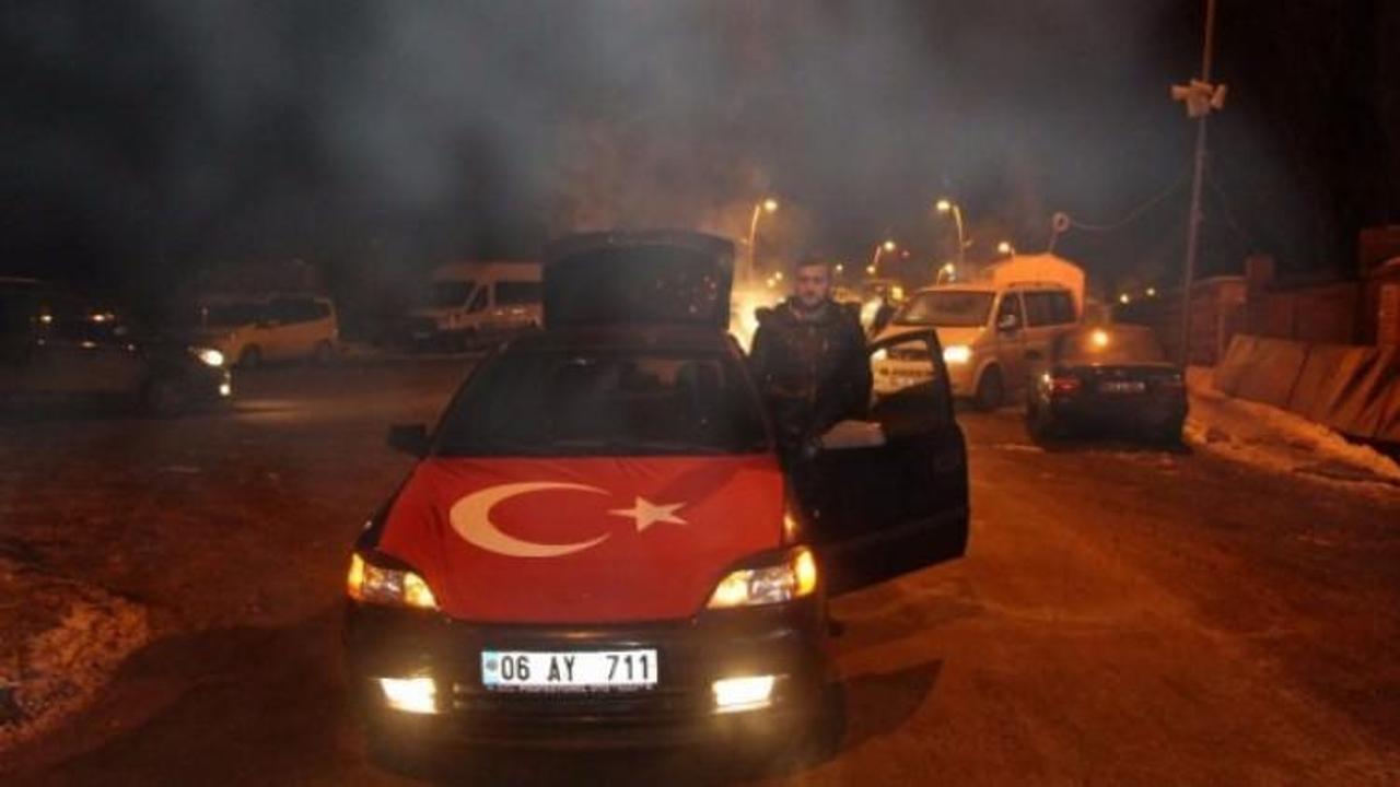 Eksi 18 derecede Afrin operasyonuna destek konvoyu