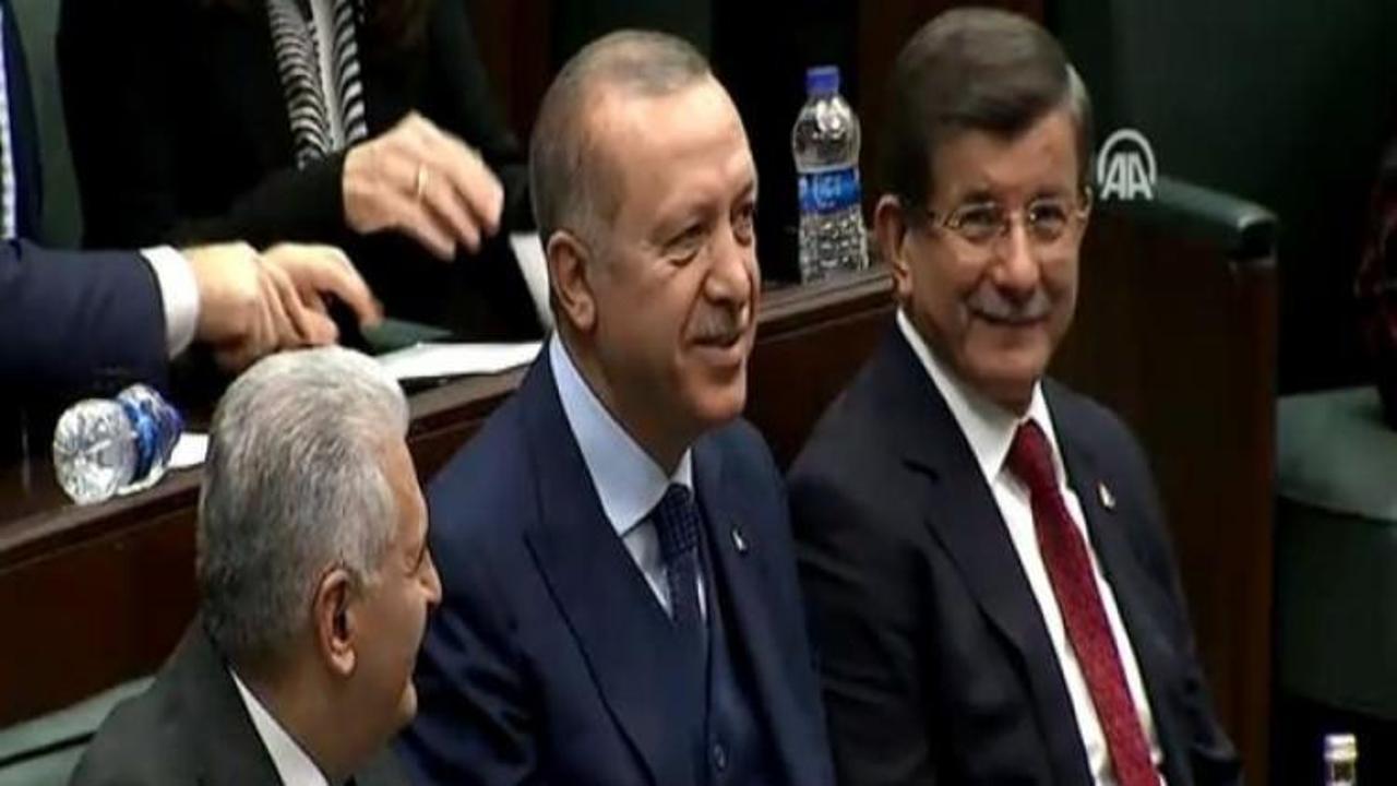 Erdoğan, Yıldırım ve Davutoğlu ile yan yana
