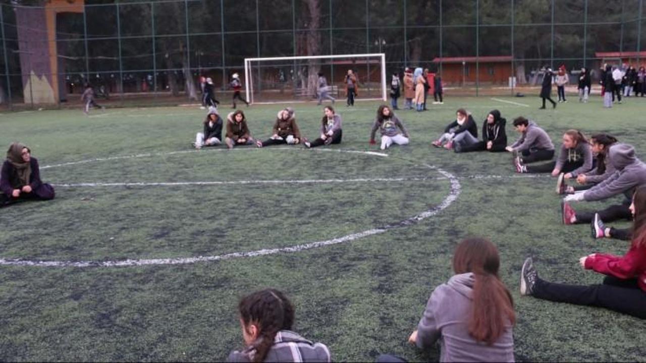 Eyüpsultanlı kız öğrencilerin Kış Kampı sona erdi