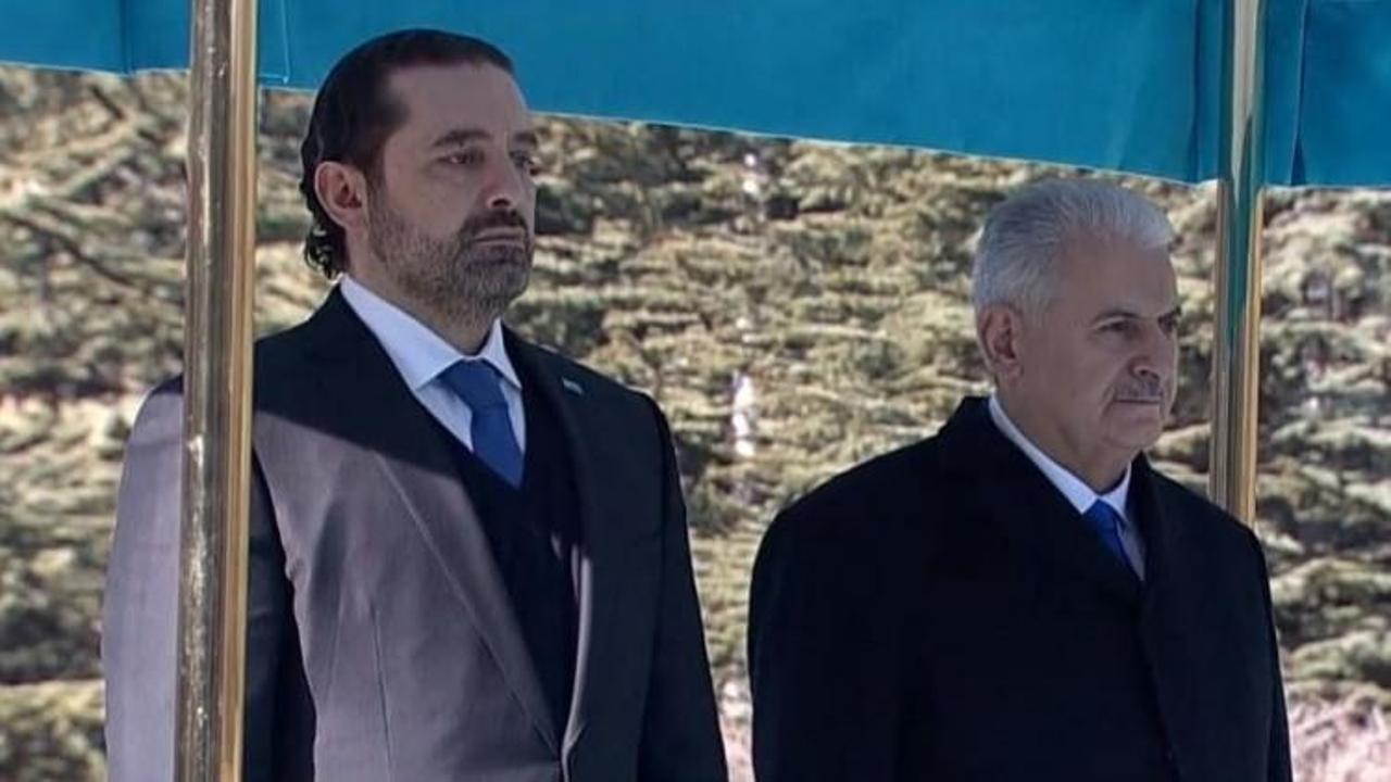  L&uuml;bnan Başbakanı Hariri &Ccedil;ankaya K&ouml;şk&uuml;'nde