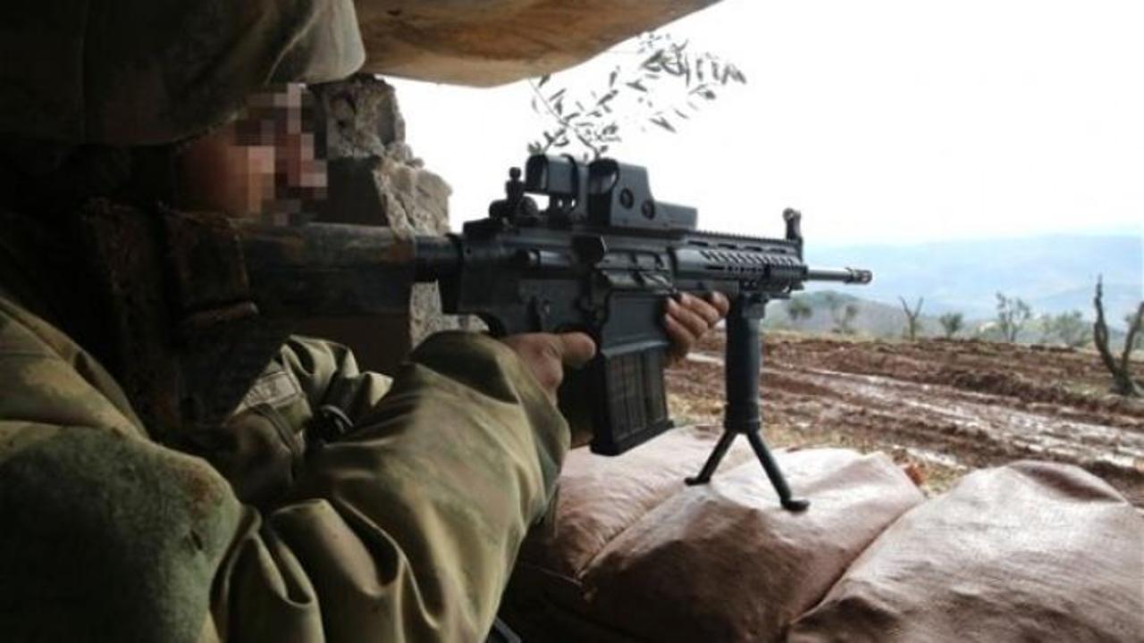 Afrin'den sıcak görüntü! O silah mevzide