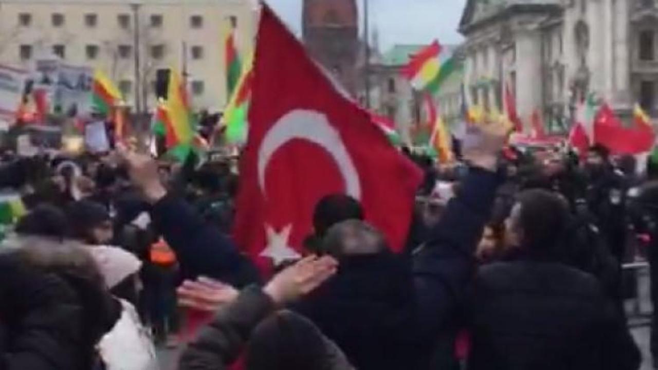 Almanya'da Türk vatandaşları PKK'lıları çıldırttı
