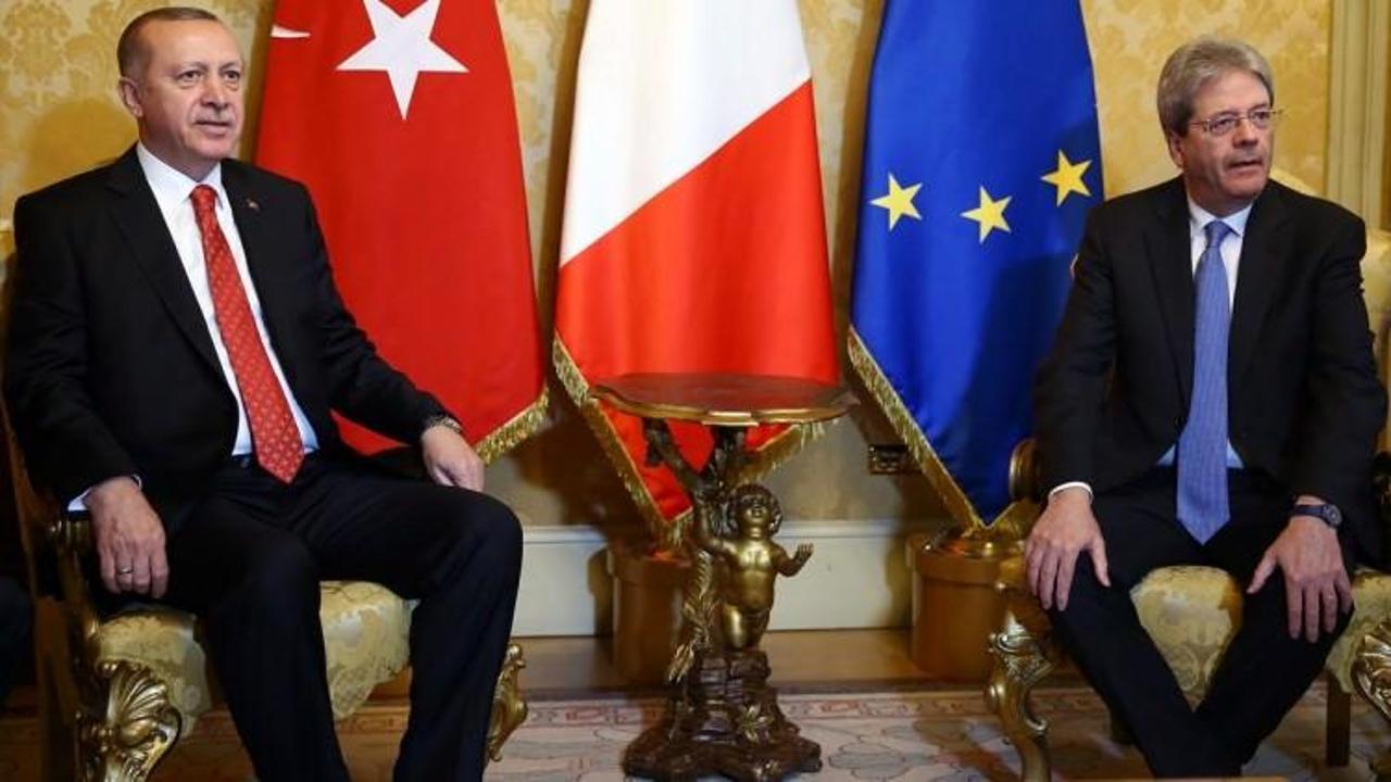 Erdoğan, İtalya Başbakanı Gentiloni ile görüştü
