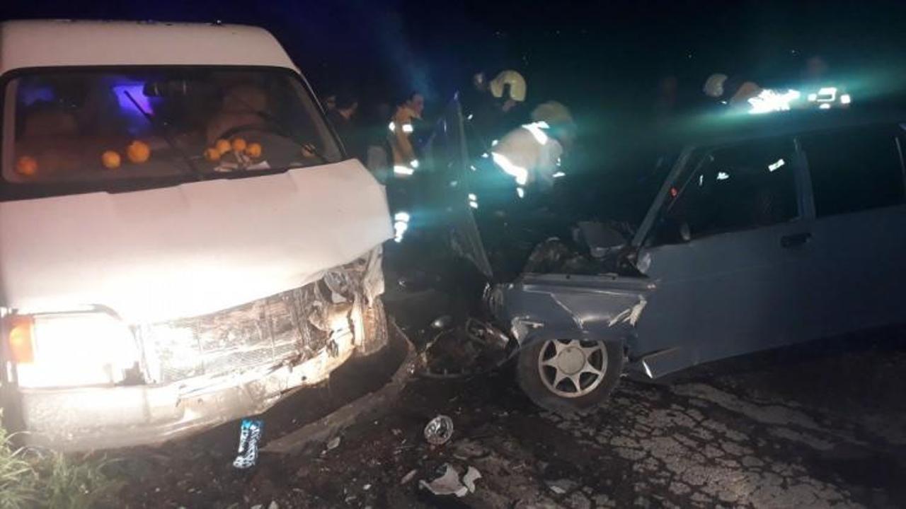 Denizli'de trafik kazası: 1 ölü, 3 yaralı