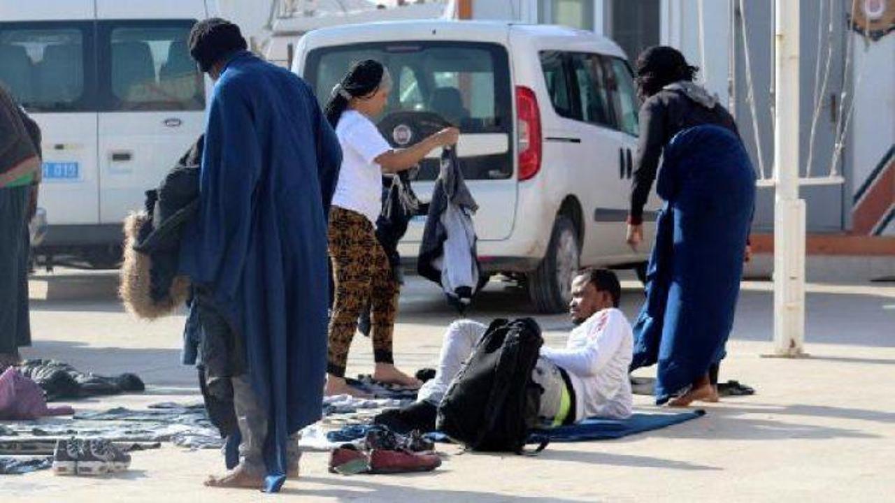 Ayvalık’ta 55 kaçak göçmen yakalandı