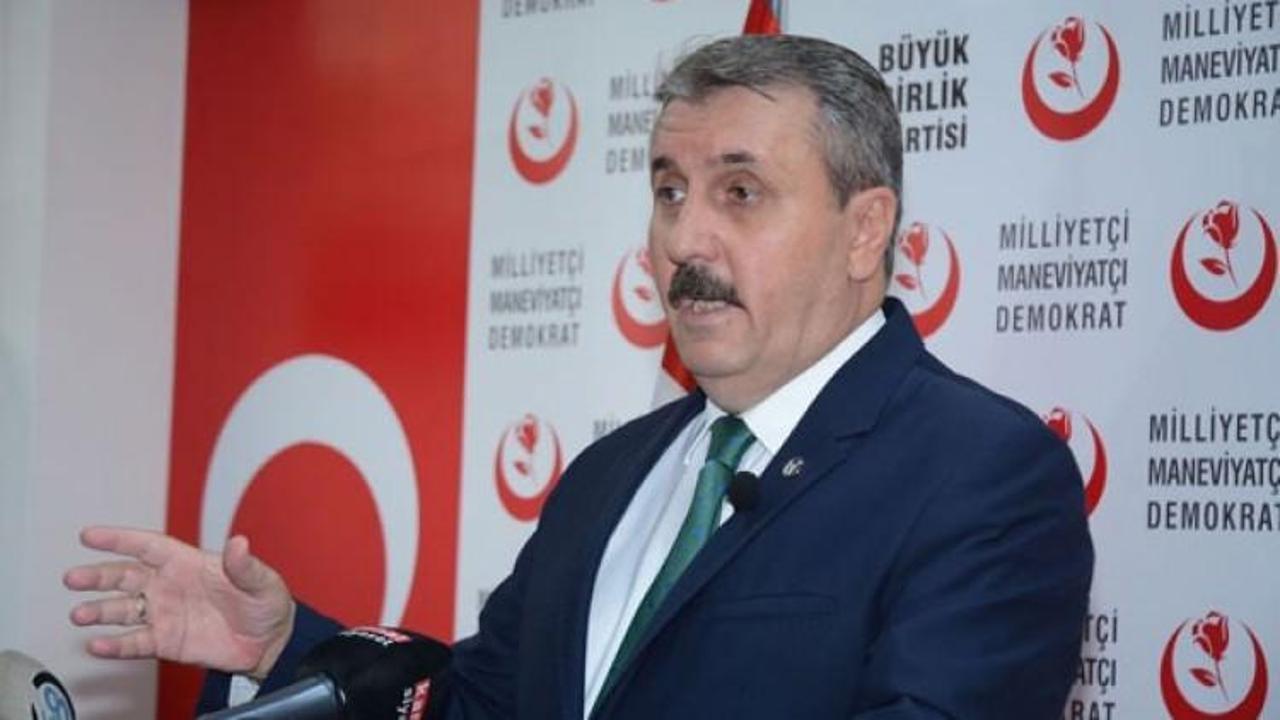 Destici'den Başbuğ'a terör örgütü PKK sorusu