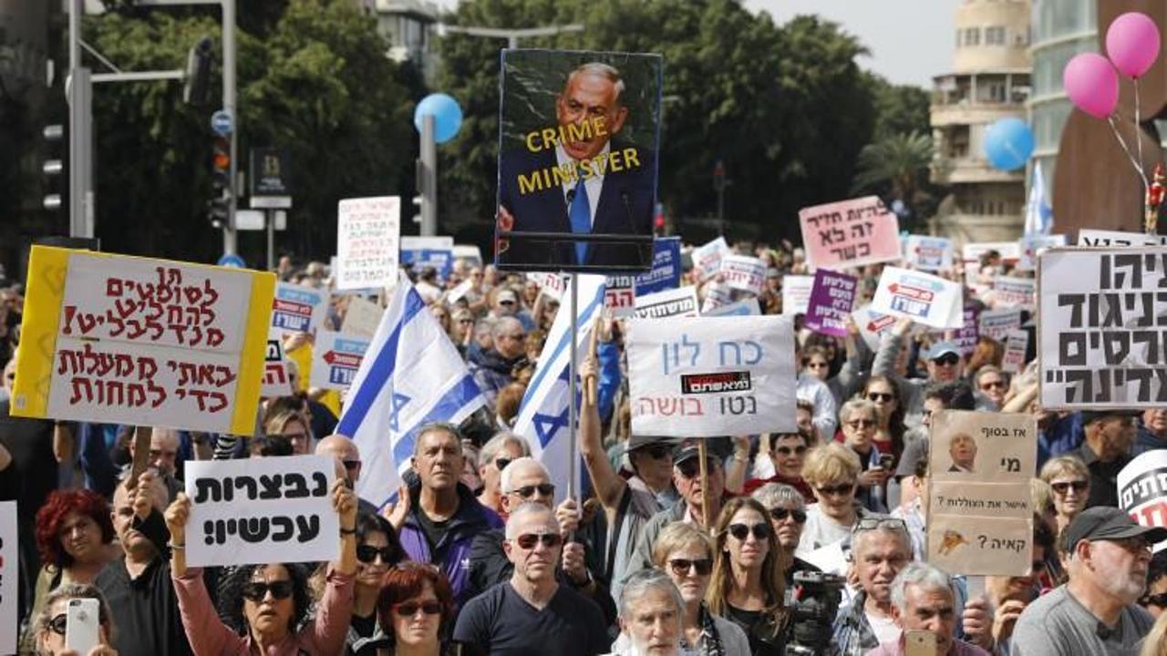 İsrail'de Netanyahu karşıtı protestolar çoğaldı