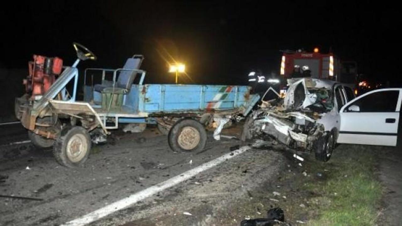Malkara'da trafik kazası: 1 ölü, 3 yaralı