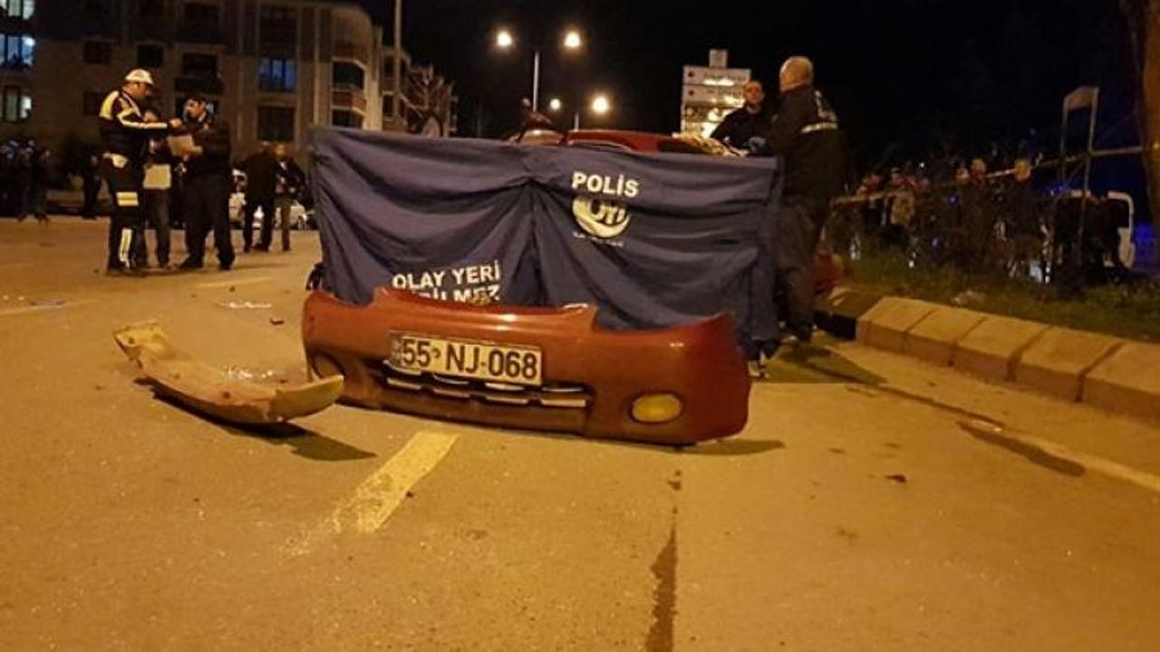 Samsun'da trafik kazası: 1 ölü, 2 yaralı
