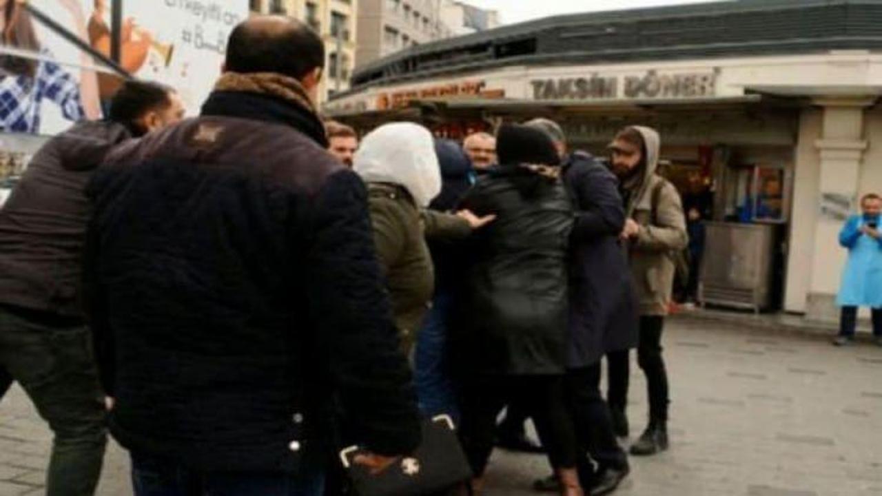 Taksici ile İranlı ailenin meydan kavgası!