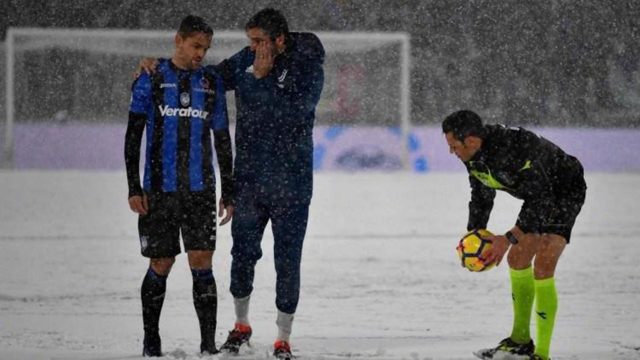 Juventus maçına kar engeli!