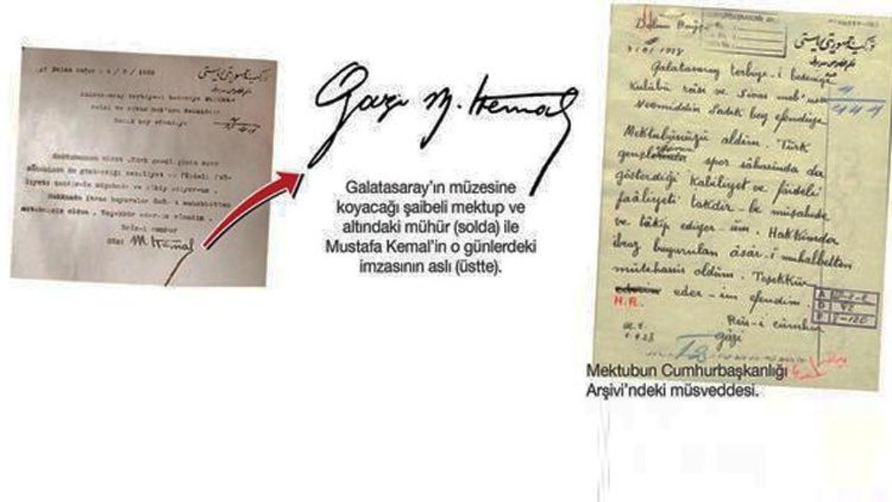 G.Saray Müzesi'nde skandal! Atatürk'ün imzası...