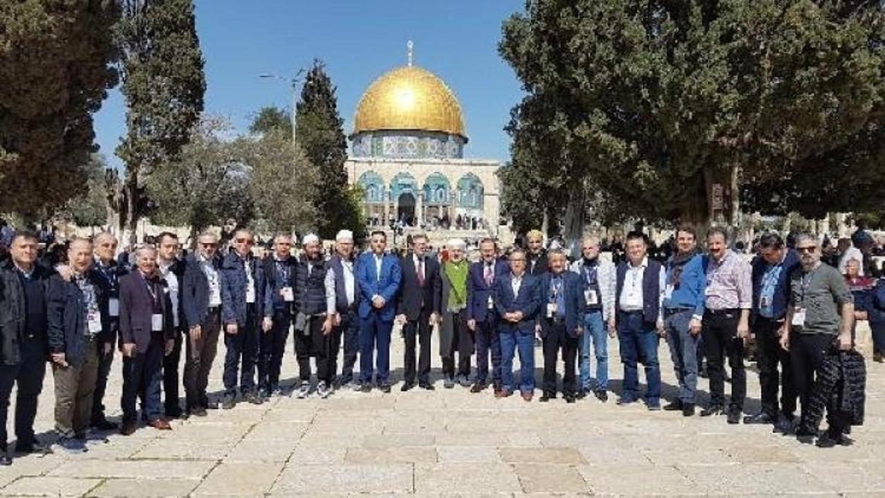 İBB heyeti Filistin'e destek için Kudüs'te