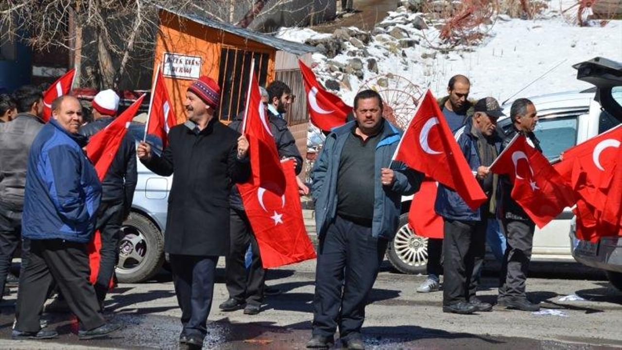 "Şehitler diyarı" Sarıkamış'tan Mehmetçik'e destek
