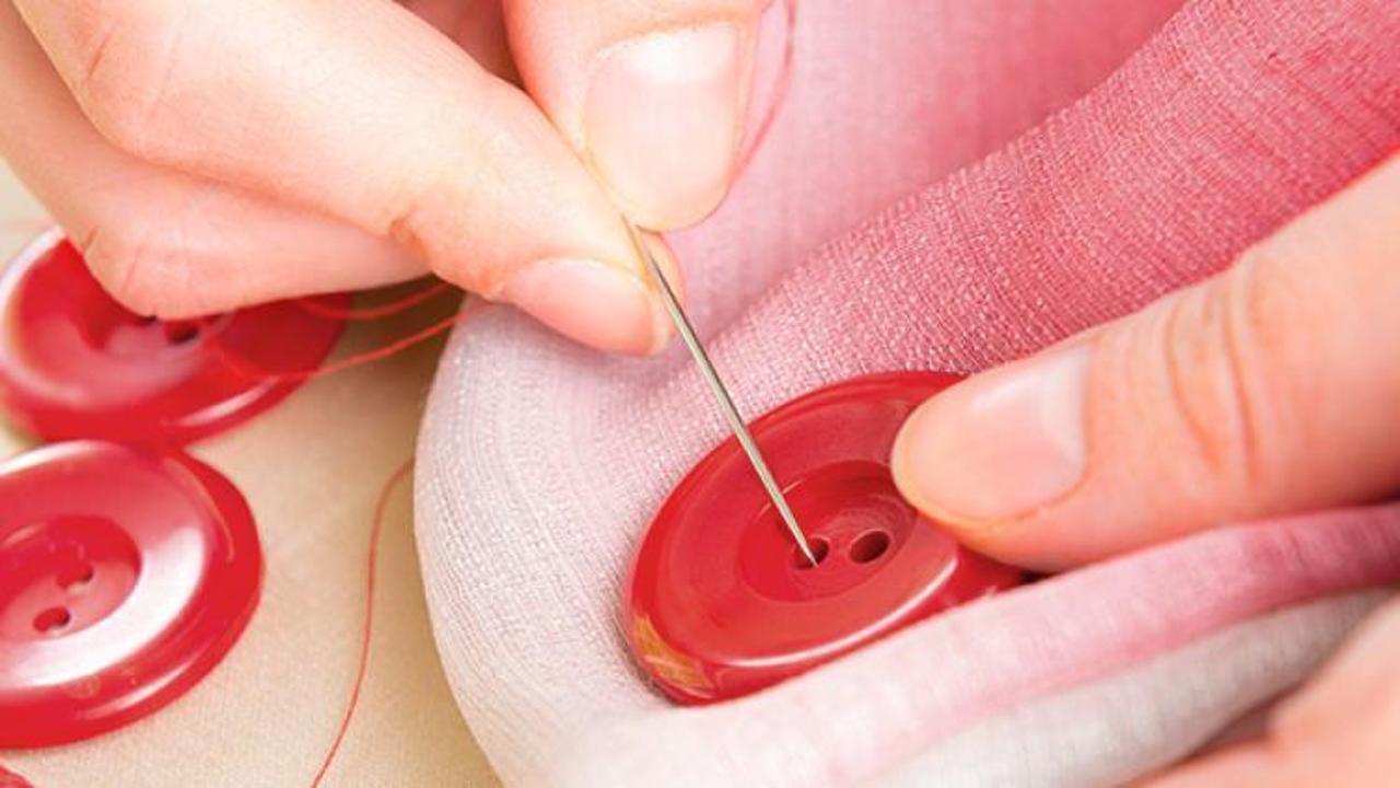 Düğme nasıl dikilir?