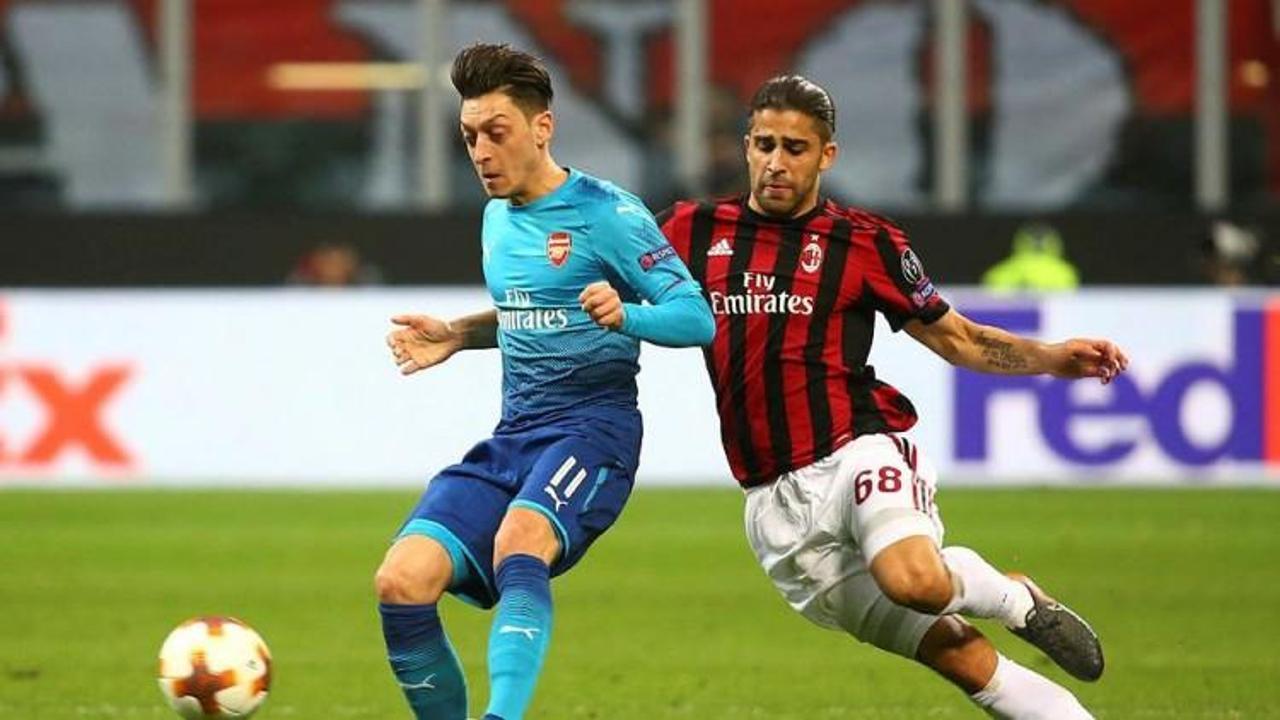 Mesut Özil, Milan'ın umutlarını bitirdi