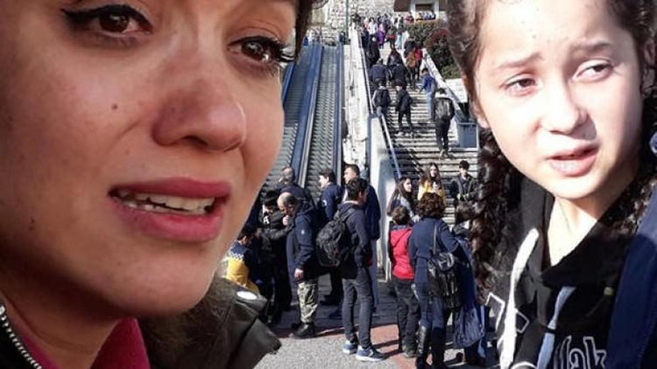 Yürüyen merdiven paniği: Öğrenciler yaralandı