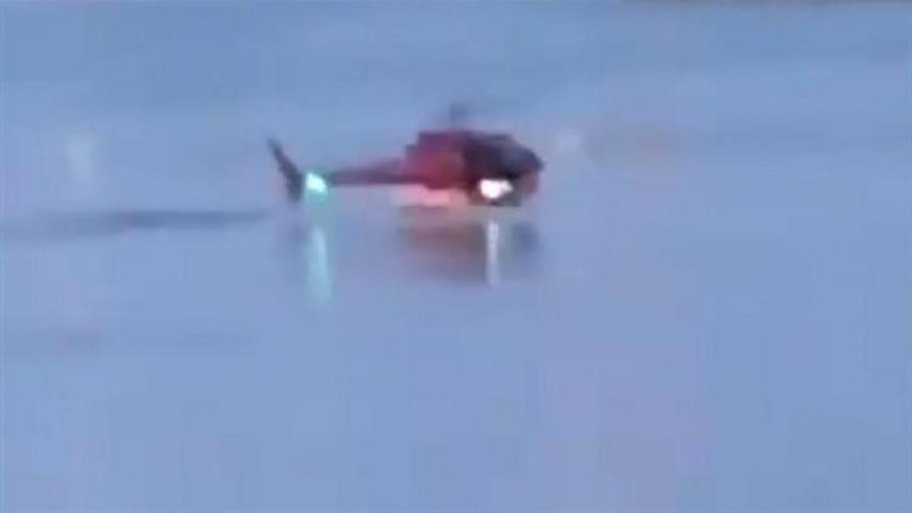 ABD'de helikopter ırmağa düştü!
