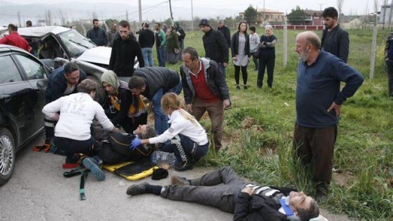 MHP'li eski başkan kaza yaptı!