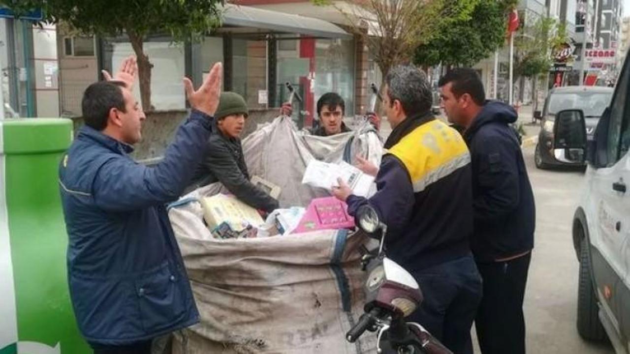 Hurdacı resmi evrakları çöp sandı ortalık karıştı