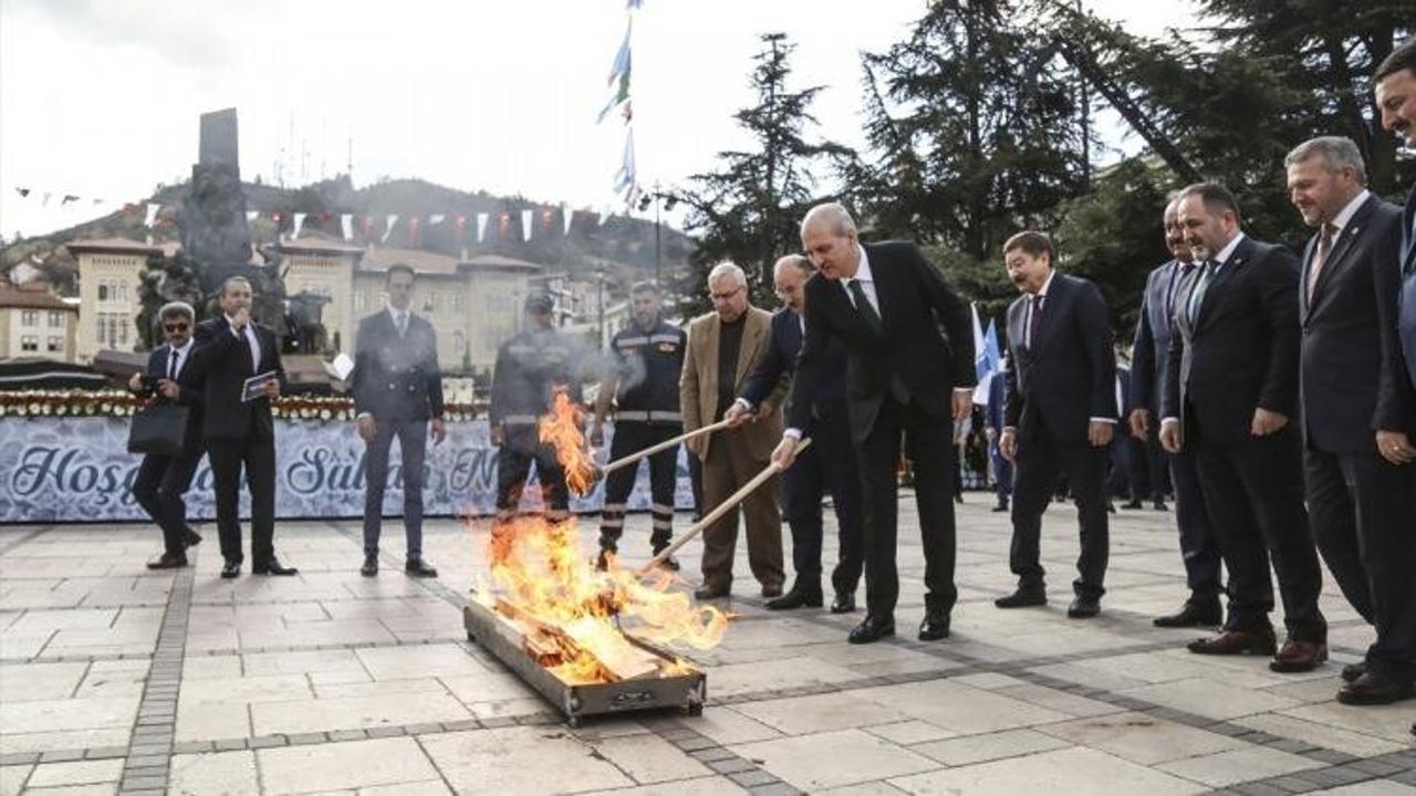 Nevruz ateşi kültür başkenti Kastamonu'dan yandı!
