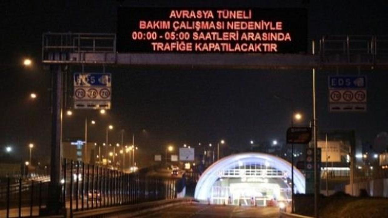 Avrasya Tüneli trafiğe kapandı