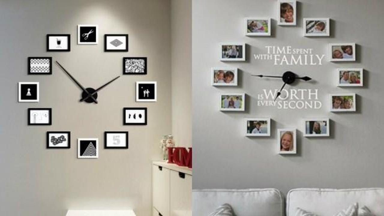 Eski çerçevelerden duvar saati yapımı