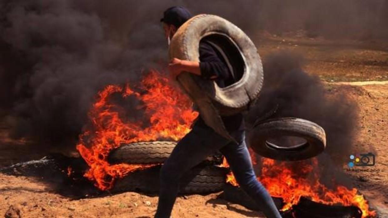 Gazze'ye araba lastiği girişi yasaklandı