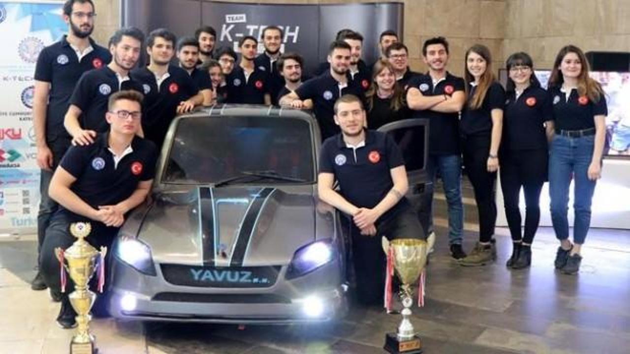 KTÜ'lü öğrenciler hibrit otomobil üretti