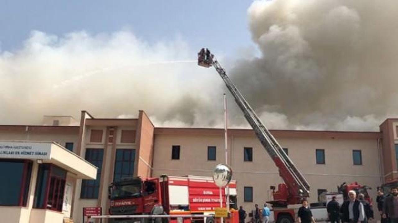 Bursa'da hastane yangını