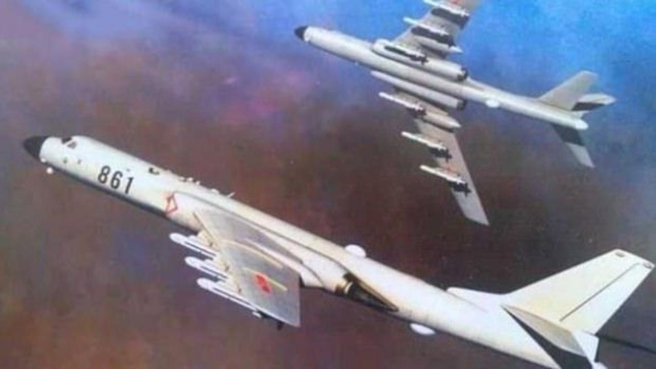 Çin'in nükleer bombardıman uçakları havalandı