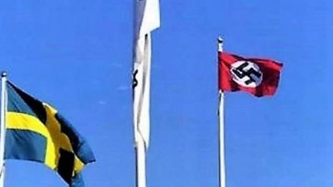 Hitler'in doğum gününde Nazi bayrağı dalgalandı