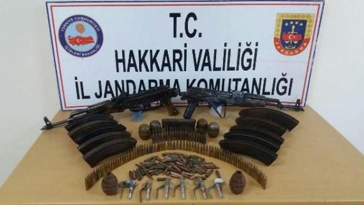Yüksekova ve Çukurca'da PKK cephaneliği bulundu