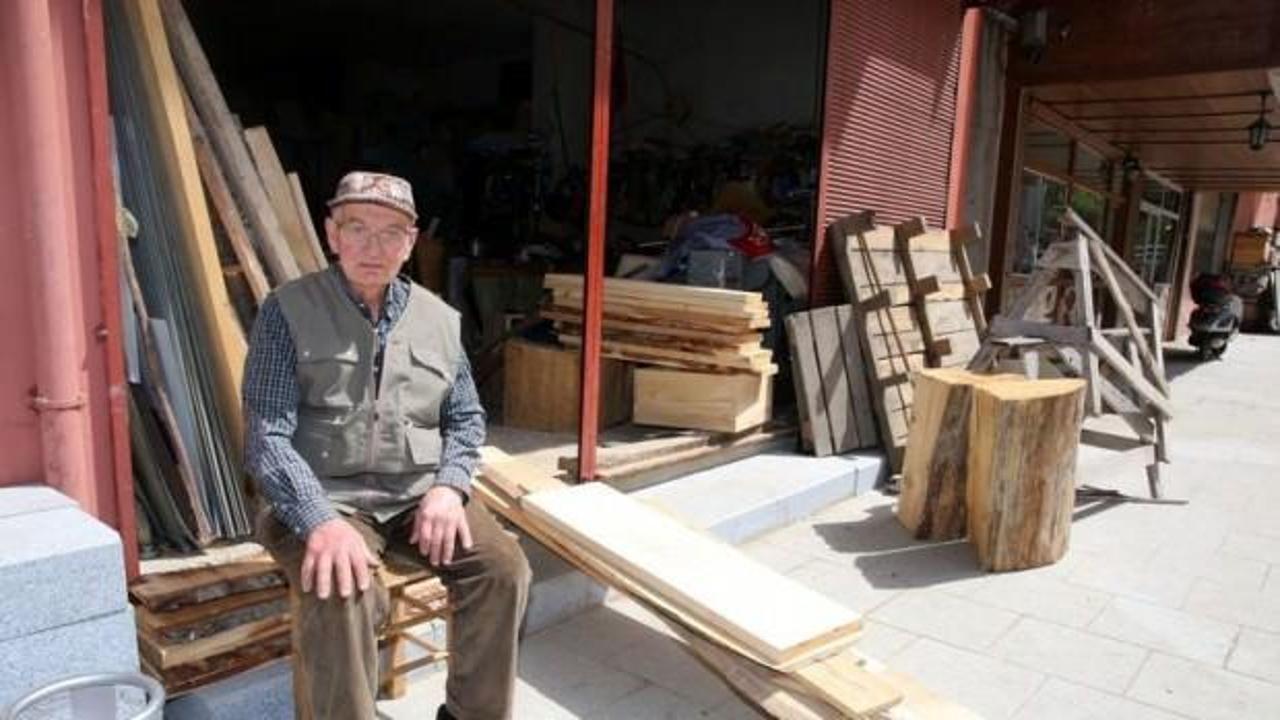 90 yaşındaki mobilya ustası! Tembelleri sevmem
