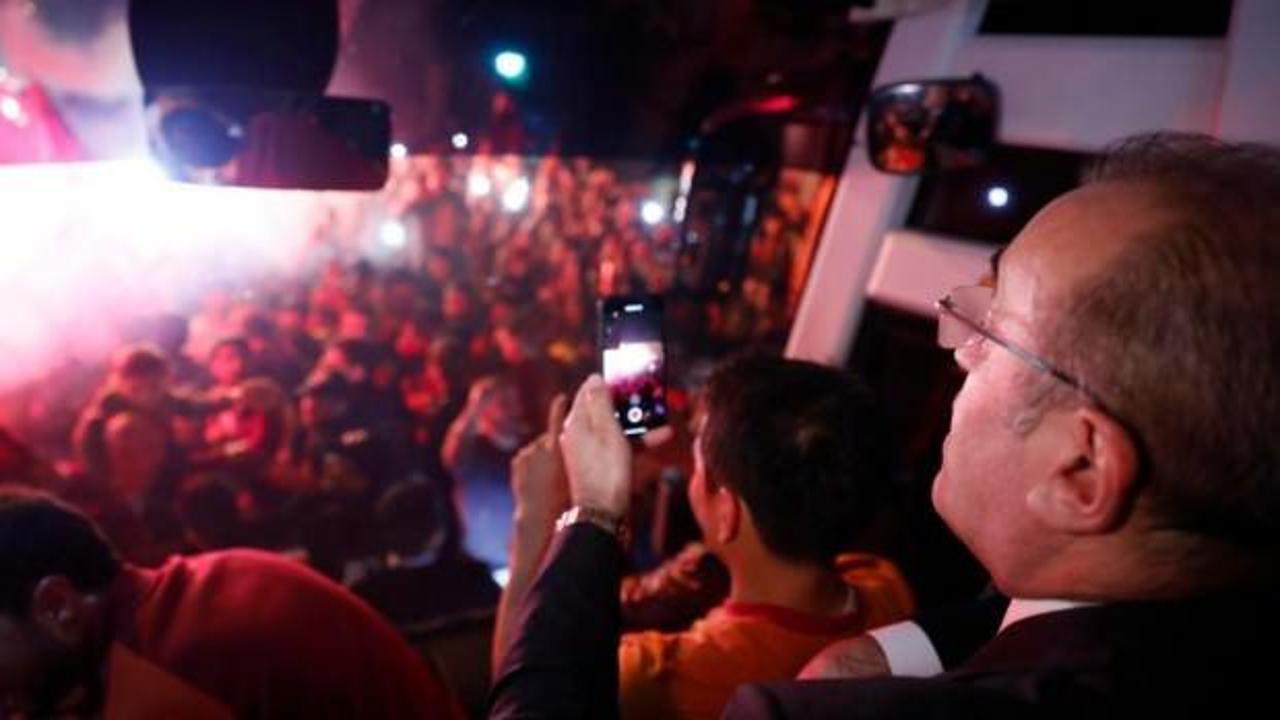 Galatasaray şampiyon gibi karşılandı