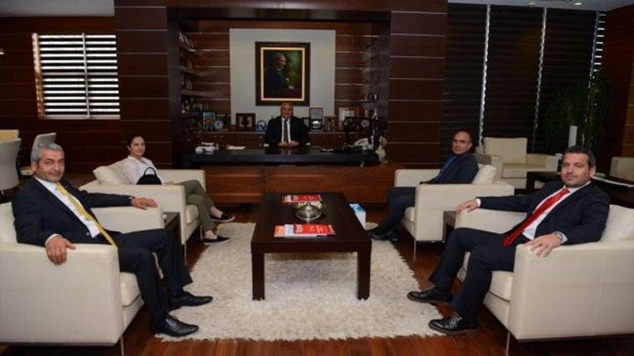 AA Bölge Müdürü Eğilmez'den ATSO Başkanı Çetin'e ziyaret