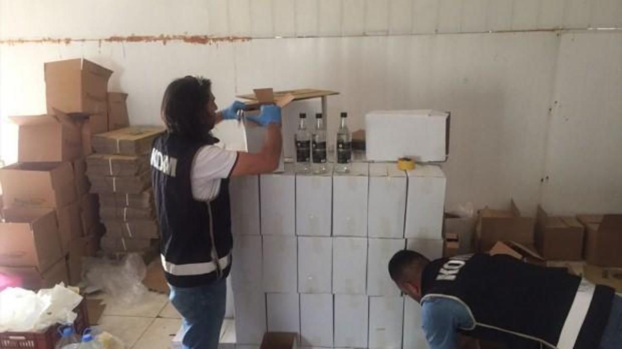 Manisa'da kaçak içki tesisine operasyon