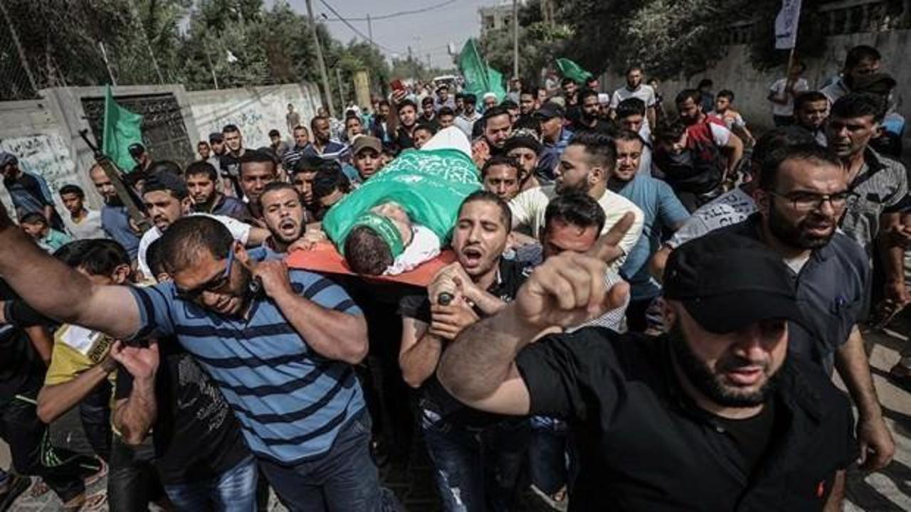 Gazze şehidini uğurladı