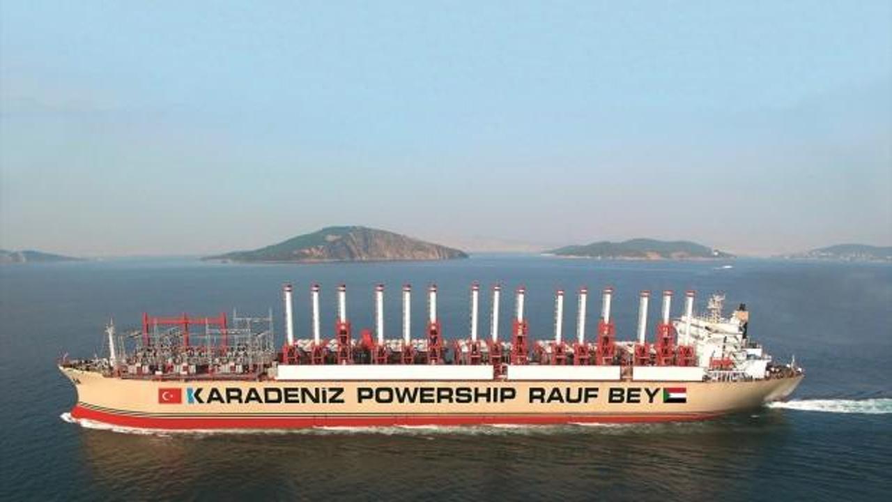 Türk enerji gemisi, Sudan'da elektrik üretimine başladı