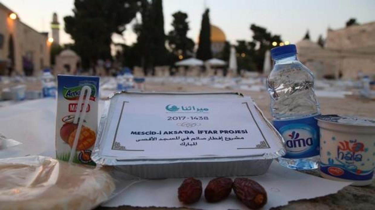 Türkiye'den Mescid-i Aksa'nın nöbetçilerine iftar