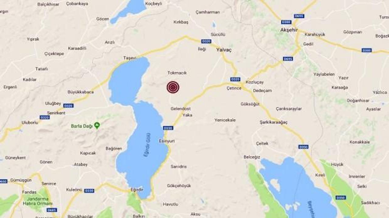 Isparta’da 3,5 büyüklüğünde deprem