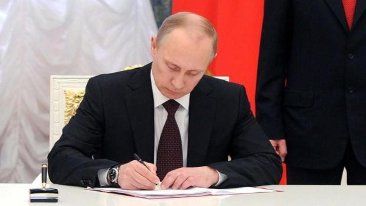 Putin imzayı attı! Misilleme kararı