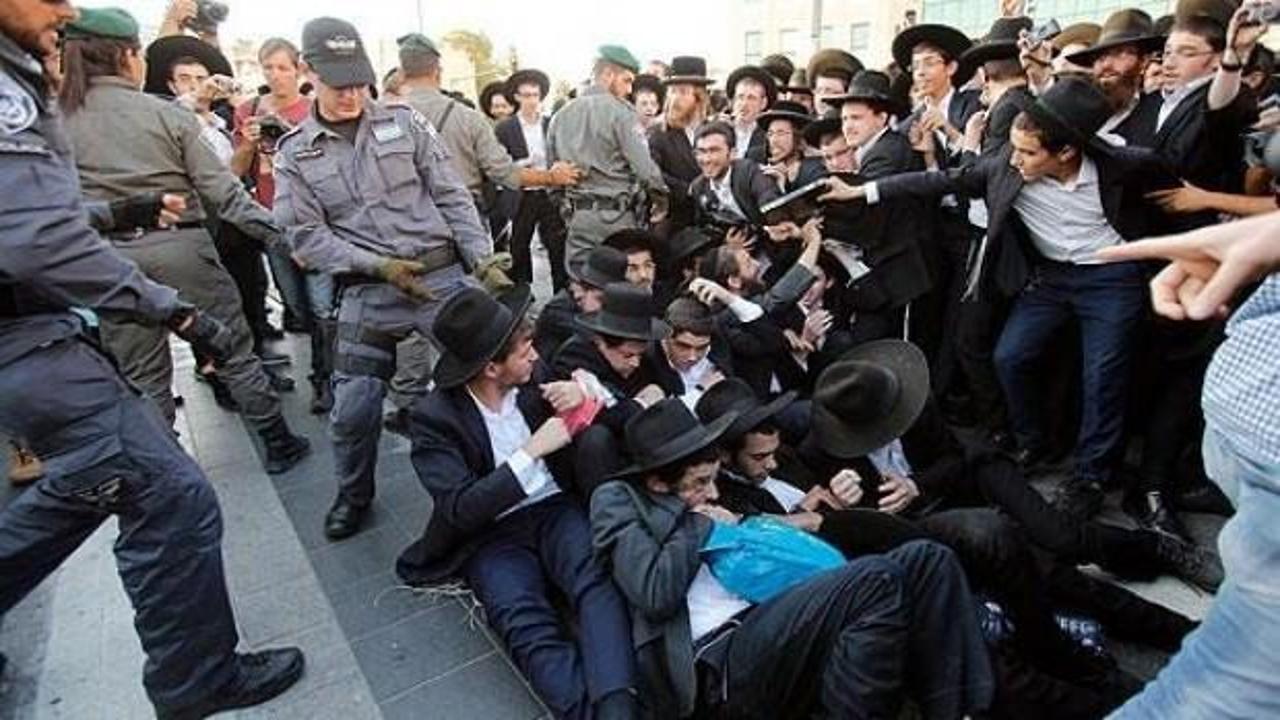 Yahudiler ile İsrail polisi arasında çatışma çıktı